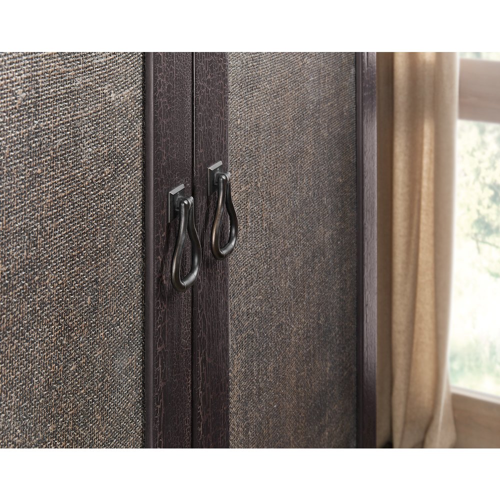 Hooker Furniture Big Sky Veneers Wood Small Wardrobe in Black