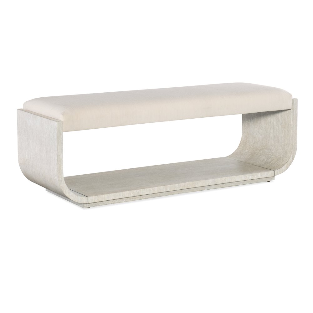 Modern Mood Fabric Seat Bed Bench in Natural by Hooker Furniture