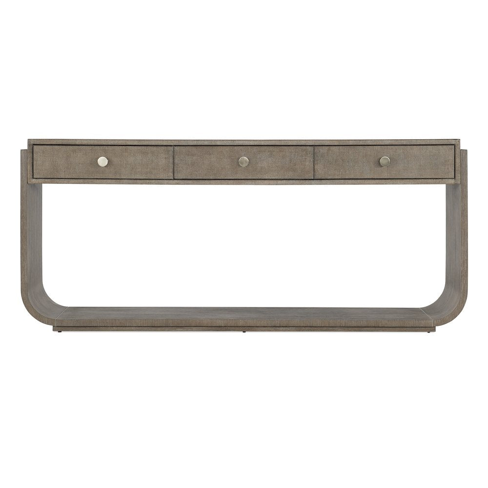 Modern Mood Wood Console Table in Brown by Hooker Furniture