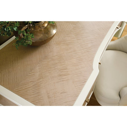 Hera Writing Desk in Cream Colored Wood by Hooker Furnishings