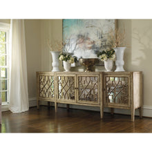 Hooker Furniture Sanctuary Four-Door Mirrored Console in Surf-Visage