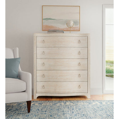 Hooker Furniture Serenity Monterey 5-Drawer Chest in Whitewashed Surf