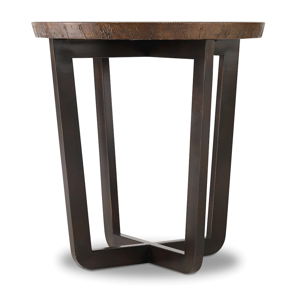 Hooker Furniture Parkcrest 25" Round Copper Top End Table