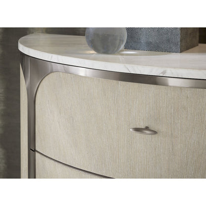 Modern Mood Two Drawer Wood Nightstand in Natural by Hooker Furniture