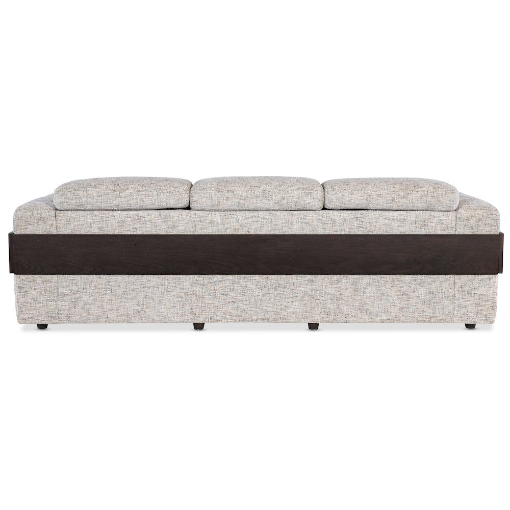 Atlas Power Sofa with Power Headrest with Cream Fabric by Hooker Furnishings