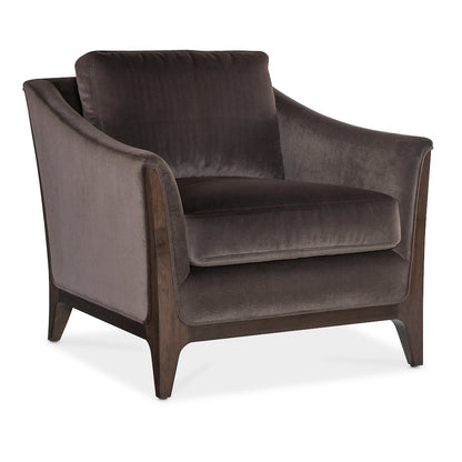 Sophia Fabric Chair with Brown Wooden Legs by Hooker Furniture
