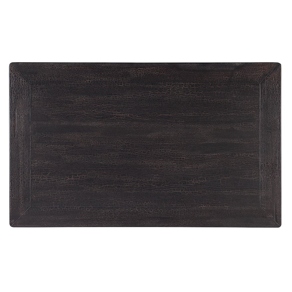 Hooker Furniture Big Sky Wood Turned Leg Cocktail Table in Black