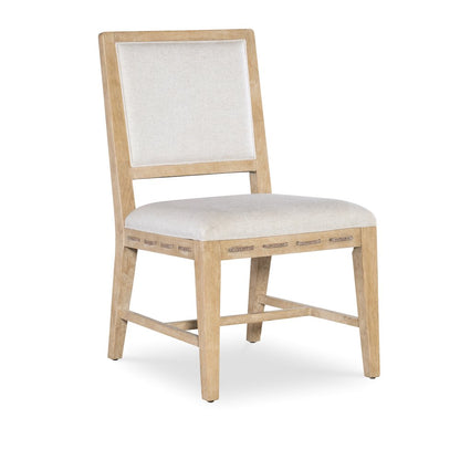 Retreat Cane Back Fabric Upholstered Side Chair in Beige by Hooker Furniture