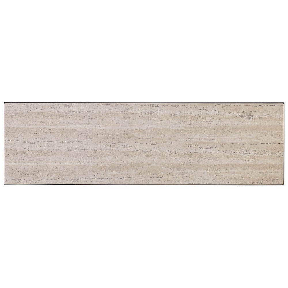 Hooker Furniture Thin Metal Console Table in Cream