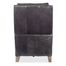 Relic Power Recliner w/Power Headrest in Black Leather by Hooker Furnishings