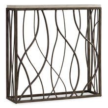Hooker Furniture Thin Metal Console Table in Cream