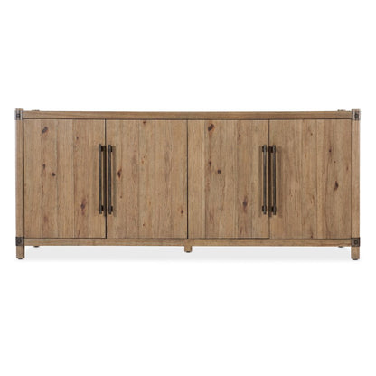 Vineyard Row Entertainment Credenza in Light Natural Wood by Hooker Furnishings