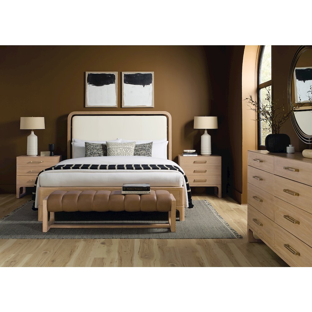Banyon Bay Three Drawer Nightstand in Natural Wood by Hooker Furnishings