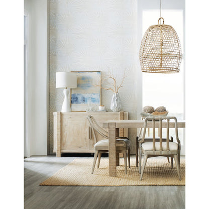 Hooker Furniture Commerce and Market Seaside Wood Dining Table in Natural