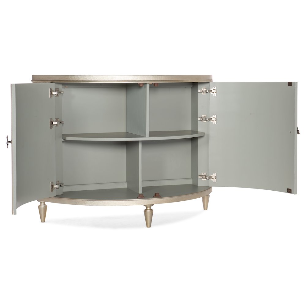 Hooker Furniture Living Room Melange Marguerite Two Door Demilune Chest