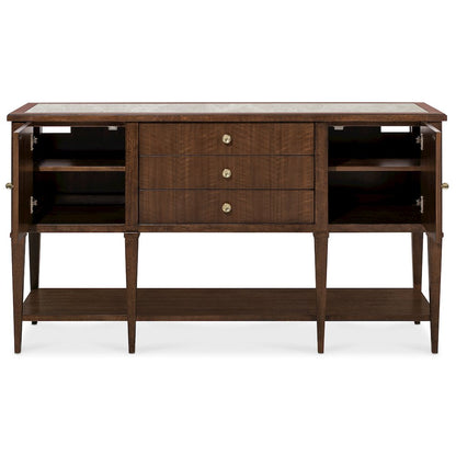 Archives Server in Dark Natural Wood Finish by Hooker Furnishings