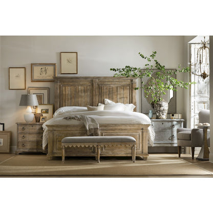 Hooker Furniture Bedroom Boheme Bastogne Three-Drawer Nightstand