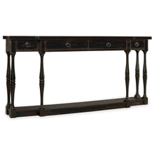 Sanctuary Four-Drawer Thin Console - Ebony
