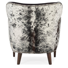 Kato Leather Club Chair with Salt Pepper HOH in Black Leather by Hooker