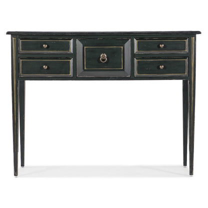 Hooker Furniture Charleston 5-Drawer Traditional Wood Console Table in Green