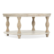 Serenity Bahari Round Cocktail Table in White Wood by Hooker Furniture