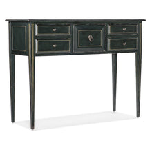 Hooker Furniture Charleston 5-Drawer Traditional Wood Console Table in Green