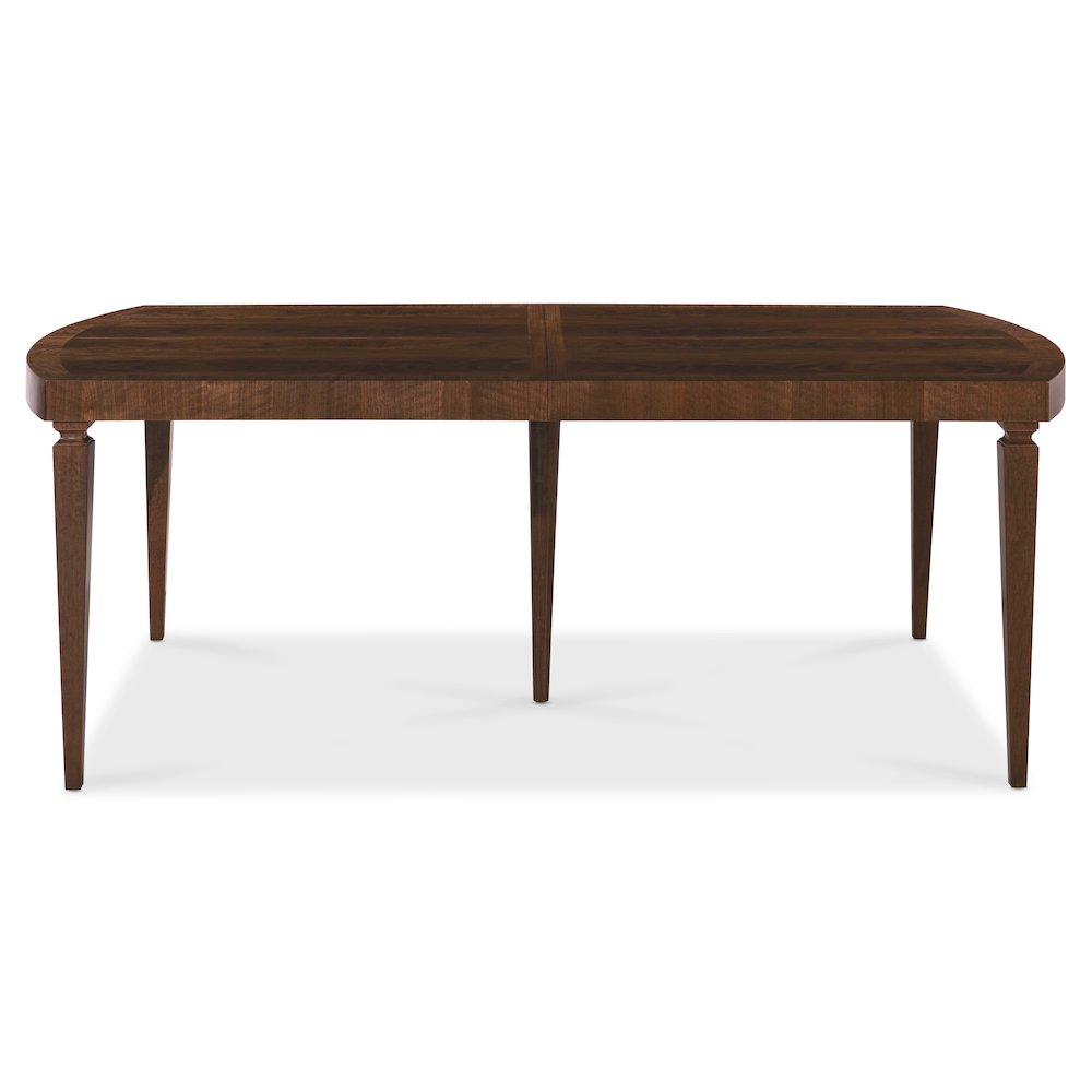 Archives Rectangle Dining Table w/ Two 20 in. Leaves in Dark Natural Wood Finish