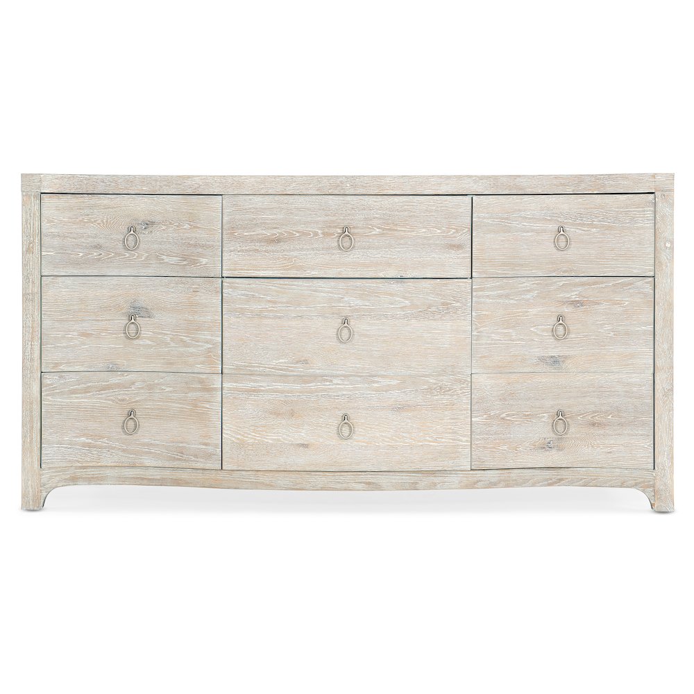 Serenity Harbour Nine Drawer Dresser in Natural Wood Finish by Hooker Furniture