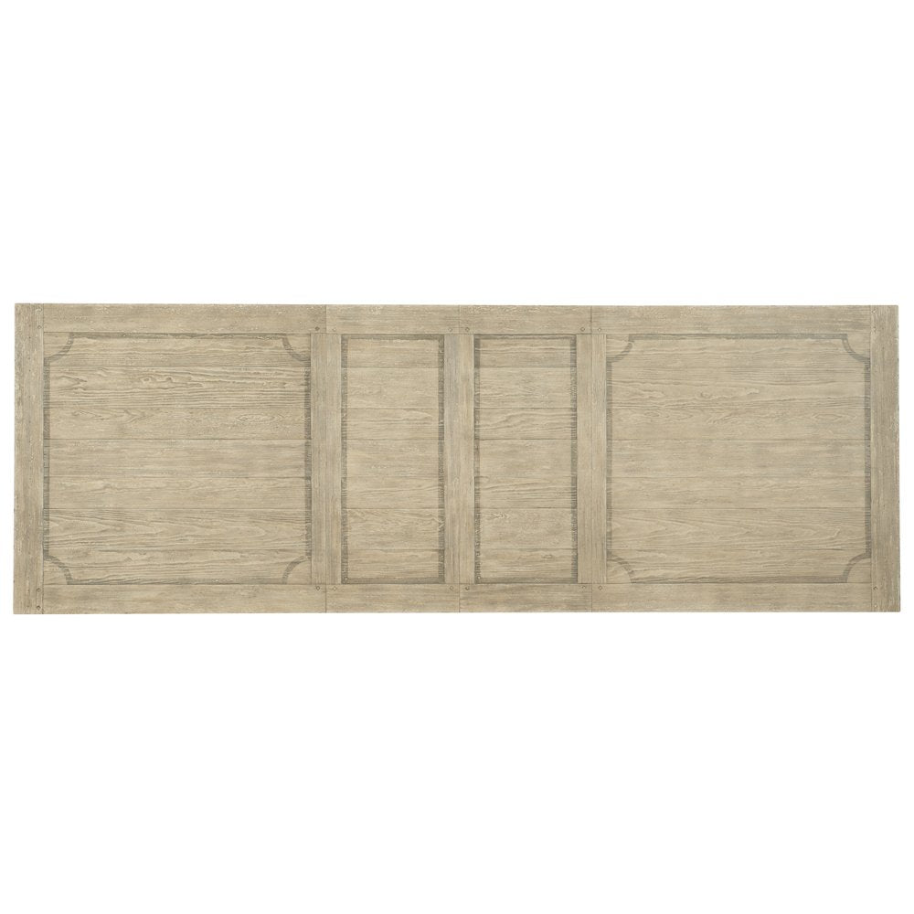 Hooker Furniture Dining Room Ciao Bella 84in Trestle Table -Flaky White/Black