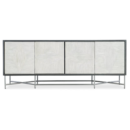 Hooker Furniture Commerce and Market Fine Lines Wood Credenza in White