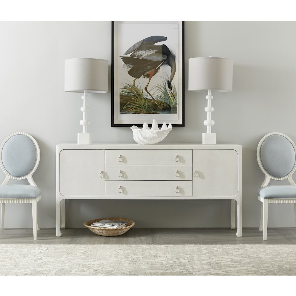 Serenity Martinique Side Chair- in White Wood by Hooker Furniture