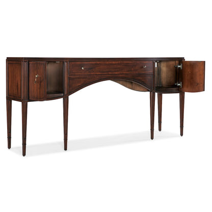 Charleston Wood Console Table in Cherry Brown Finish by Hooker Furniture