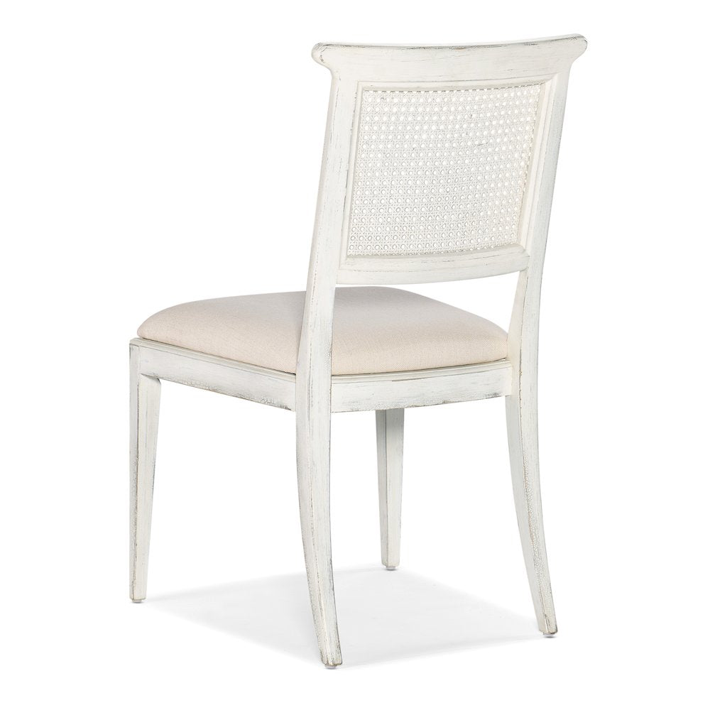 Hooker Furniture Charleston Fabric Upholstered Side Chair in Magnolia White