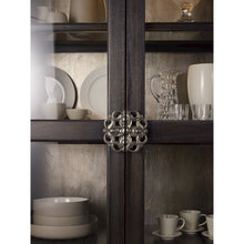 Sanctuary Glass Bunching Curio in Black Antiqued Oak Finish by Hooker Furniture