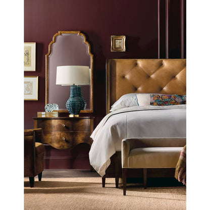 Archives Bed Bench with Beige Fabric Seat by Hooker Furnishings
