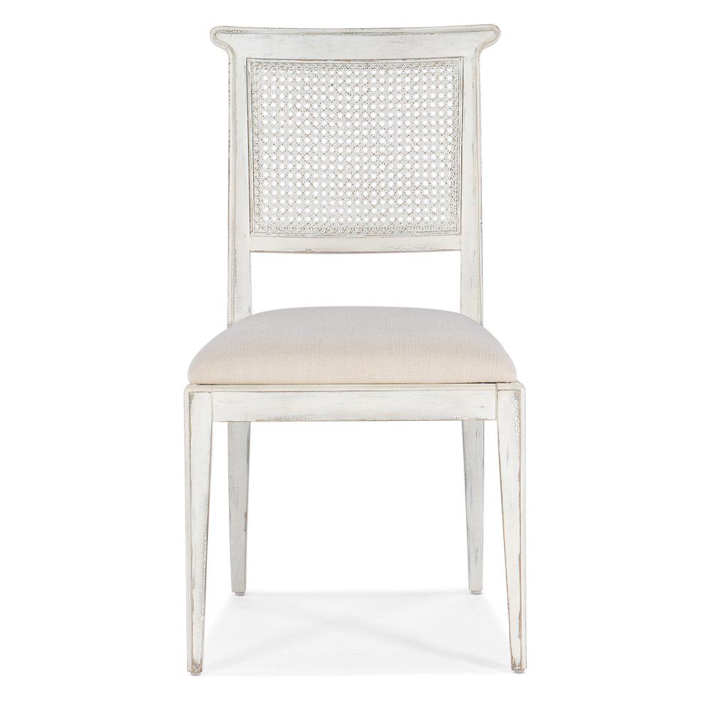 Hooker Furniture Charleston Fabric Upholstered Side Chair in Magnolia White