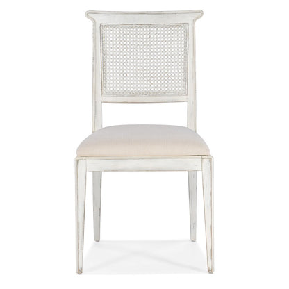 Hooker Furniture Charleston Fabric Upholstered Side Chair in Magnolia White