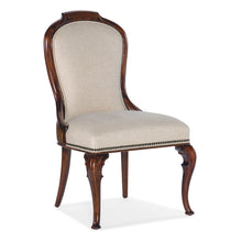 Hooker Furniture Charleston Fabric Upholstered Side Chair in Cherry Brown