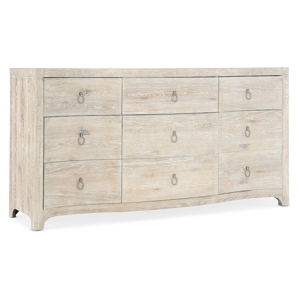 Serenity Harbour Nine Drawer Dresser in Natural Wood Finish by Hooker Furniture