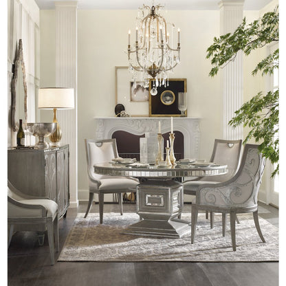 Hooker Furniture Sanctuary Upholstered Dining Arm Chair in Epoque