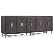 Melange Keenan Five Door Credenza in Brown Wood by Hooker Furniture