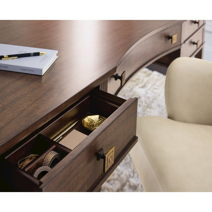 Diplomat Diplomat Writing Desk in Dark Brown Wood by Hooker Furnishings