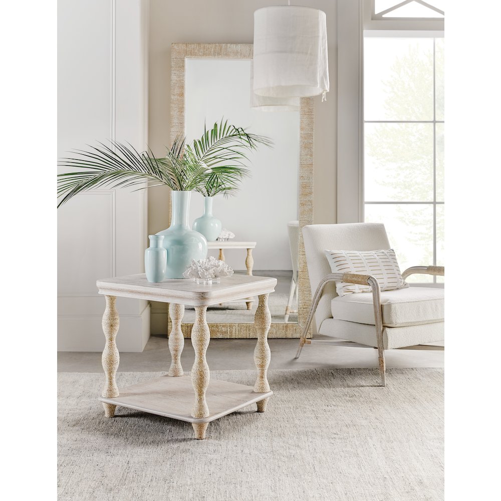 Serenity Sandpiper Floor Mirror in Natural Wood by Hooker Furniture
