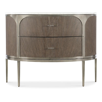 Modern Mood Two Drawer Wood Nightstand in Brown by Hooker Furniture