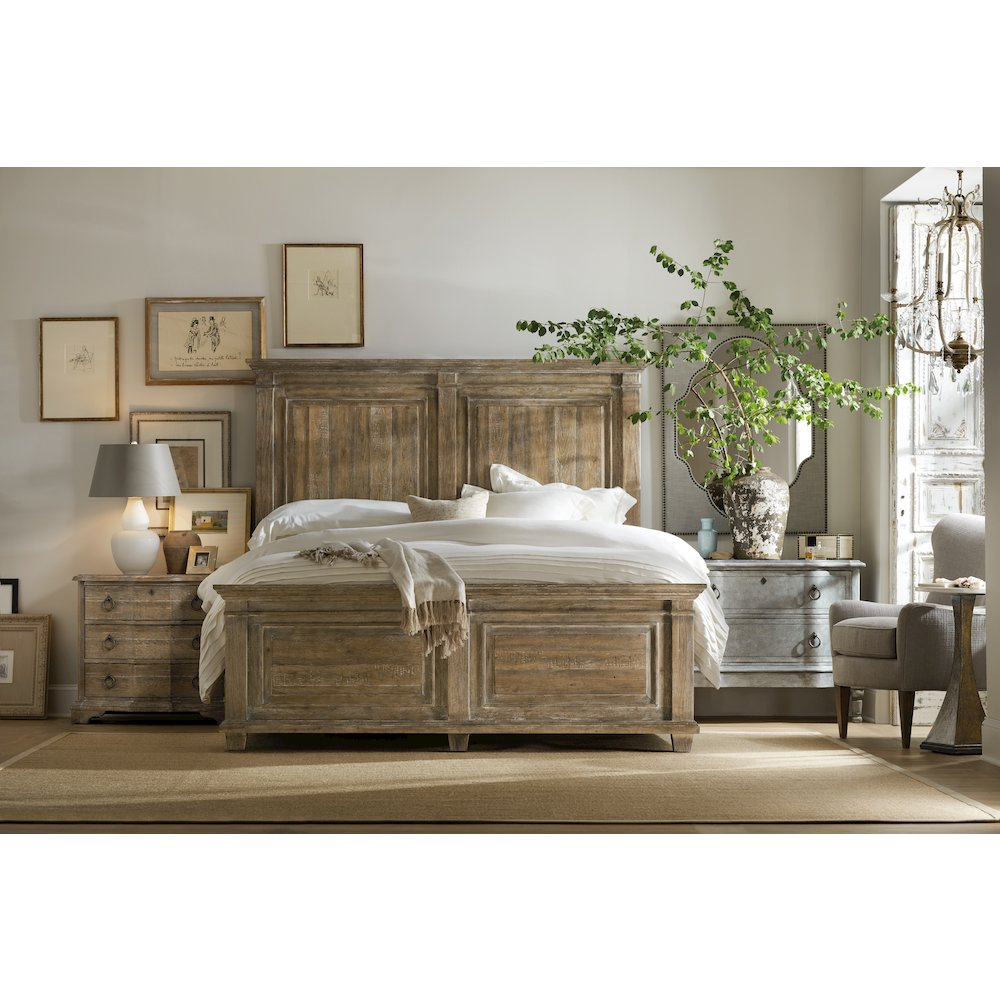 Hooker Furniture Bedroom Boheme Bastogne Three-Drawer Nightstand