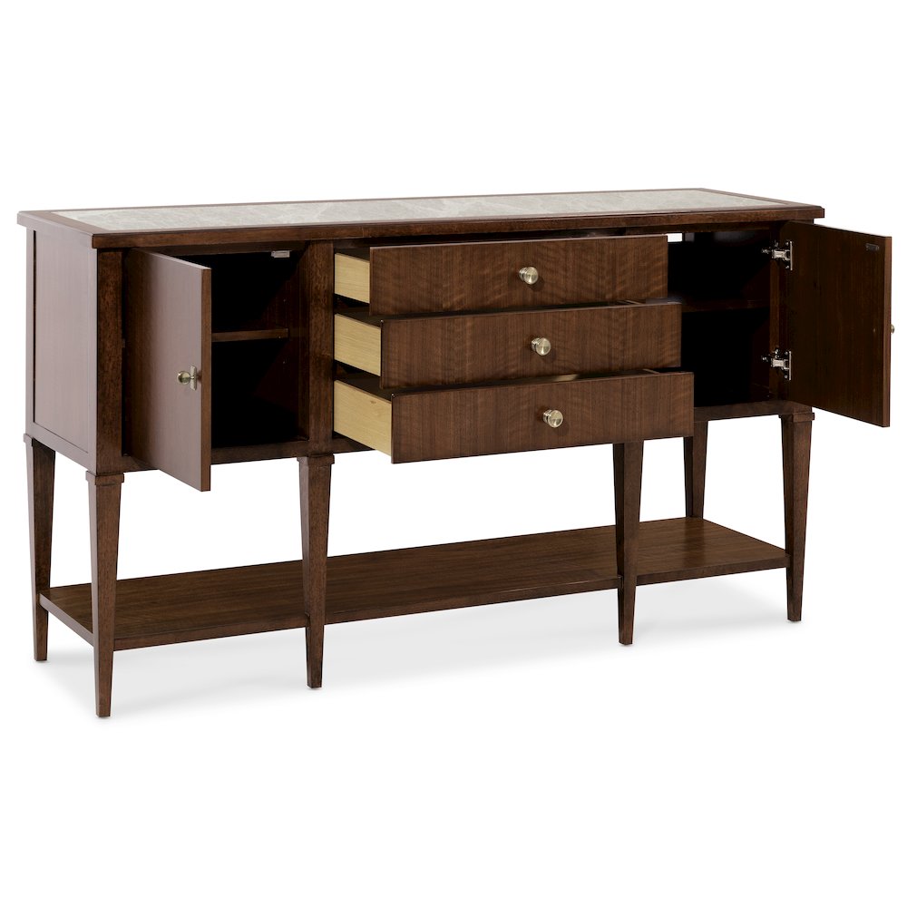 Archives Server in Dark Natural Wood Finish by Hooker Furnishings