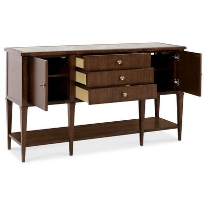 Archives Server in Dark Natural Wood Finish by Hooker Furnishings