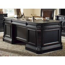 Telluride 76'' Executive Desk withWood Panels
