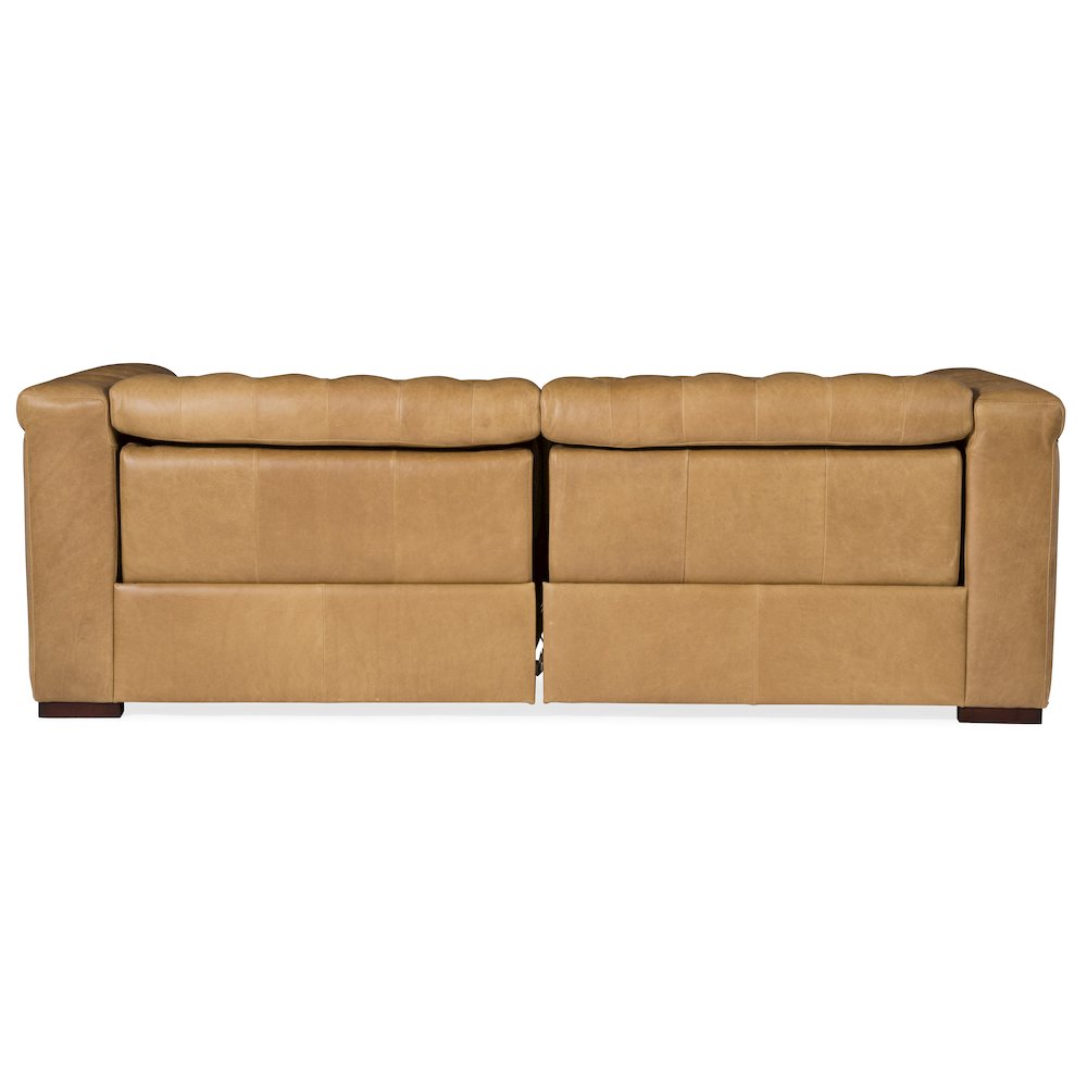 Savion Power Sofa w/ Power Headrest in Tan Leather by Hooker Furniture
