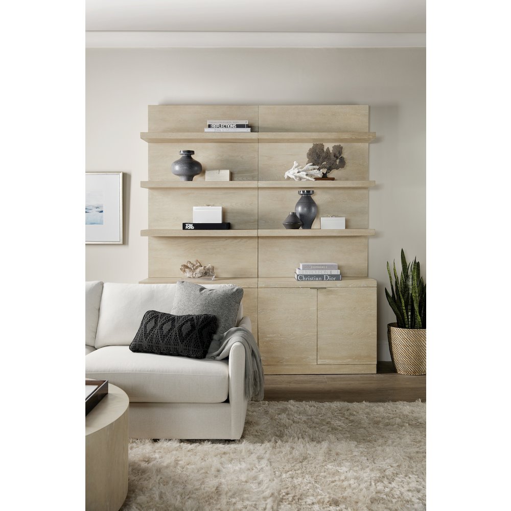 Hooker Furniture Home Office Cascade Bookcase Base and Hutch